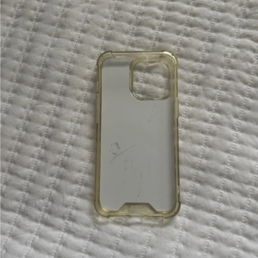 Mirror Phone Case Clear Bumper Triple Camera Cutout Fits iPhone (Model Unknown)